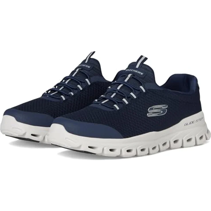 Skechers Glide Step, Herren Trainingsschuh in Blau NVY, Größe 43, Synthetik-Obermaterial, Sneaker-Stil – Bild 1