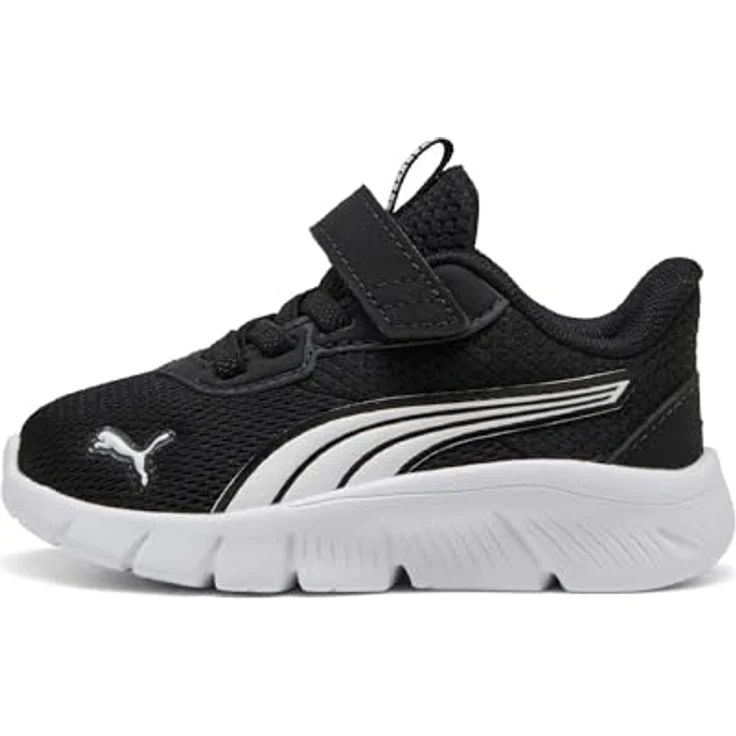 PUMA FlexFocus Modern AC+ Sneakers Junior, Laufschuhe aus atmungsaktivem Mesh, leuchtendes Colour-Blocking, 20% recycelte Materialien – Bild 1