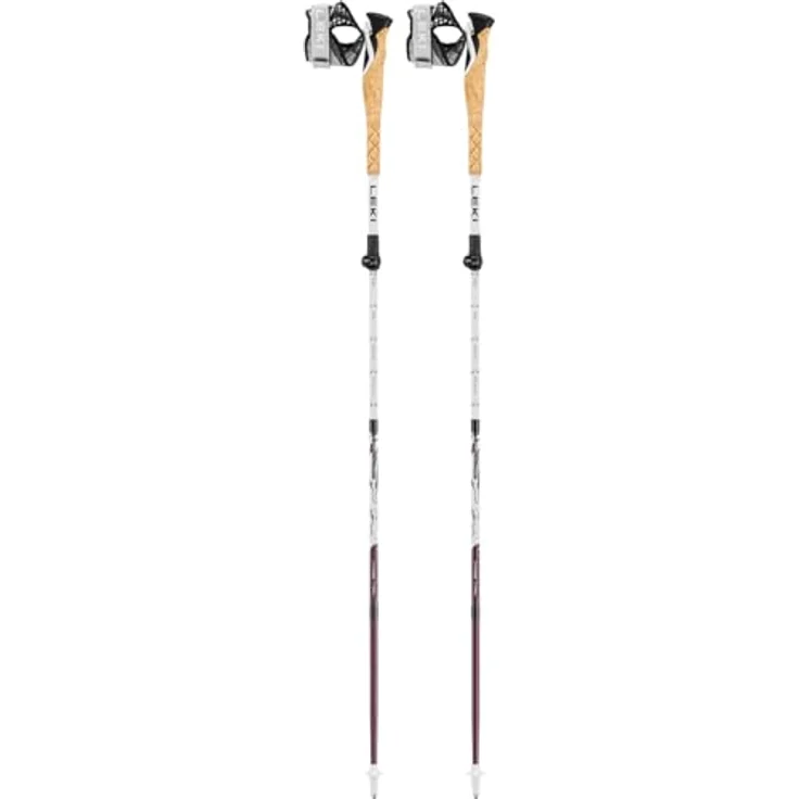 LEKI Cross Trail FX Superlite Compa 100 - 120, Wanderstöcke in White-ferra-Black – Bild 1
