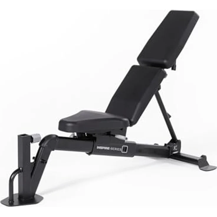Inspire Fitness FID7 PRO Verstellbare Hantelbank, einzigartiges geteiltes Rückenpolster-Universalbank, handelsübliche Spritzguss-Pads, einachsige Anpassung, funktioniert mit Beinstrecker/Curl-Befestigung – Bild 1