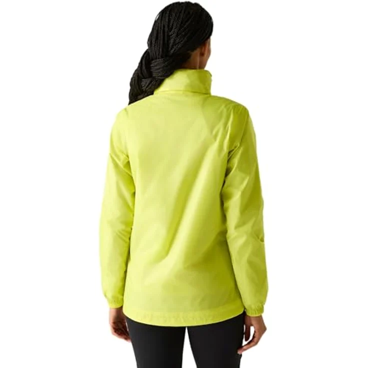 Regatta Corinne IV Regenjacke Damen, wasserdicht mit Kapuze, wasserabweisend, reflektierende Streifen, Farbe: Gelb, Größe: 52 – Bild 2