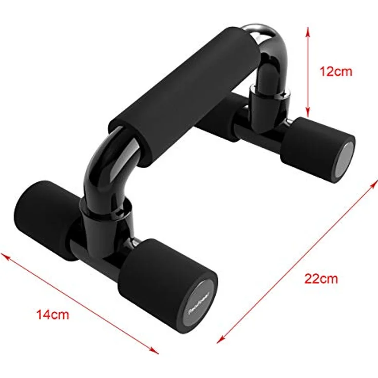 Readaeer Liegestützgriffe Push Up Stand Bars Liegestütze (schwarz) - Preisvergleich – Bild 2