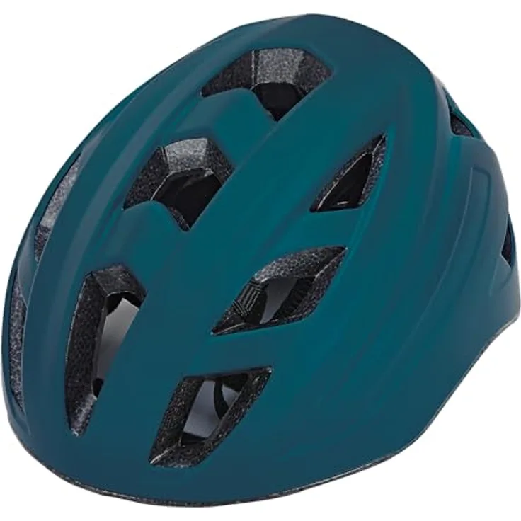 Prophete ECO Urban Fahrradhelm, Kinderhelm mit LED, 58-61cm, dunkel blau, 280g