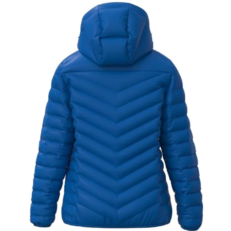 ERIMA CMPT Pufferjacke, leichte Steppjacke mit hohem Kragen und abnehmbarer Kapuze, new royal, Größe 34 – Bild 3