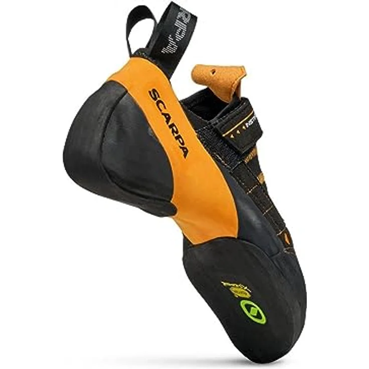 Scarpa Instinct VS, Unisex Kletterschuhe mit abriebfester Gummisohle, Größe 40.5, Schwarz – Bild 3
