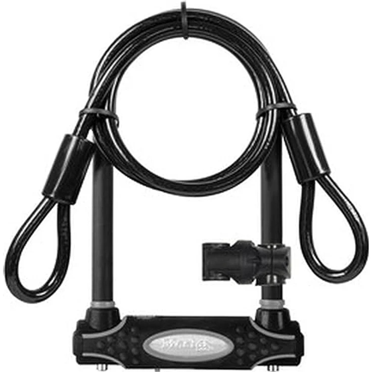 Master Lock U-Schloss (120 cm), VDS-zertifiziert mit reflektierenden Streifen, inklusive Kabel und Staubschutzkappe, hohe Sicherheitsstufe 10 – Bild 4