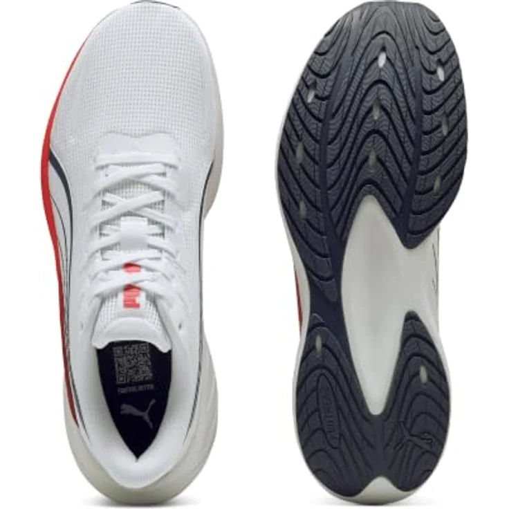 Puma Pounce Lite 2 Sneaker Laufschuhe mit PUMALite Schaumstoff, PROTREAD Laufsohle, Weiß/Rot, Schuhgröße: 38 EU – Bild 4