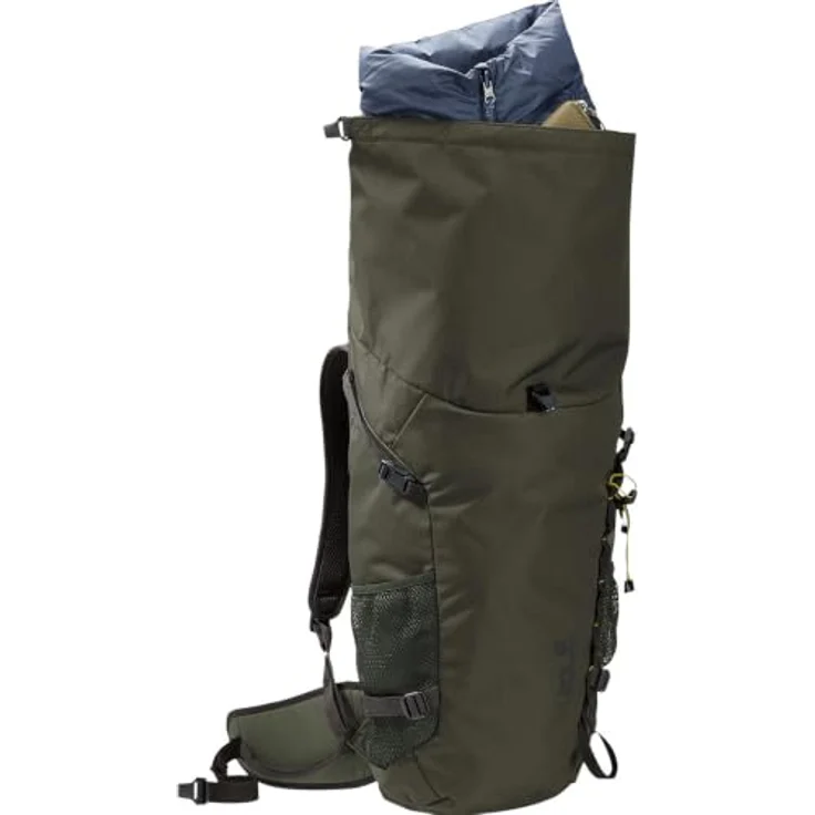 Jack Wolfskin Velocity Lite Wanderrucksack, 55 cm, oliv, 100% Polyester – Bild 7