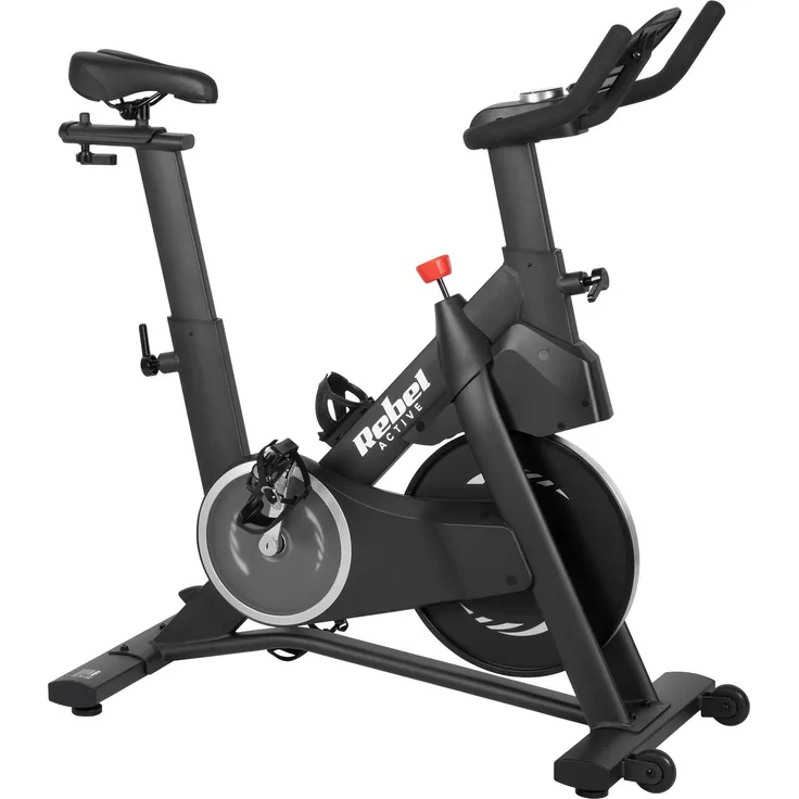 Rebel ACTIVE RBA-1006 Ergometer, 120 kg max. Belastung, 12 kg Schwungmasse, 16 Trainingsprogramme, integriertes Display