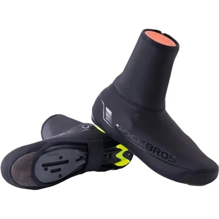 Rockbros LF1052, Wasserdichte Schuhüberzüge mit reflektierenden Elementen, schwarz, Größe S/M