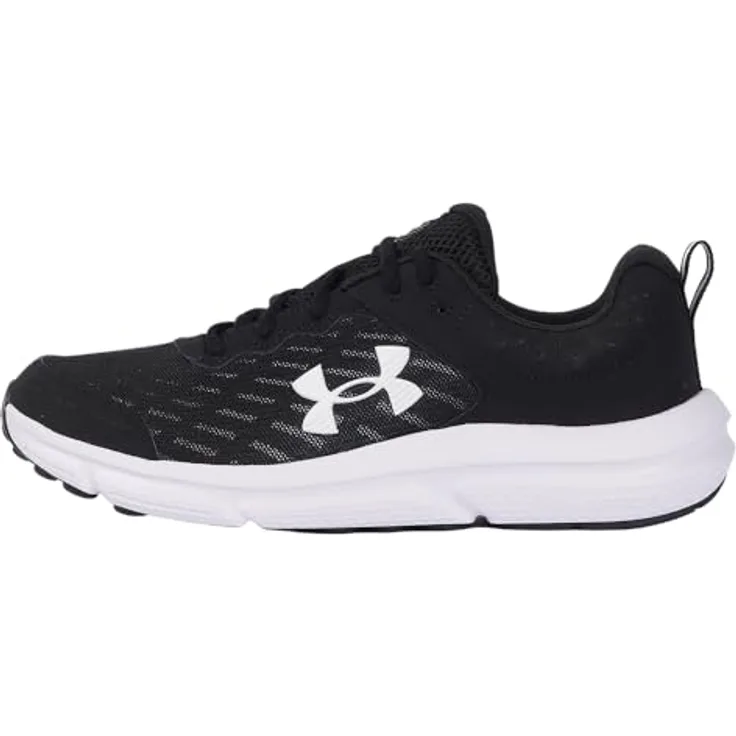 Under Armour Charged Assert 10, Laufschuhe für Herren mit Charged Cushioning, atmungsaktivem Obermaterial, schwarz, Schuhgröße 49.5 EU