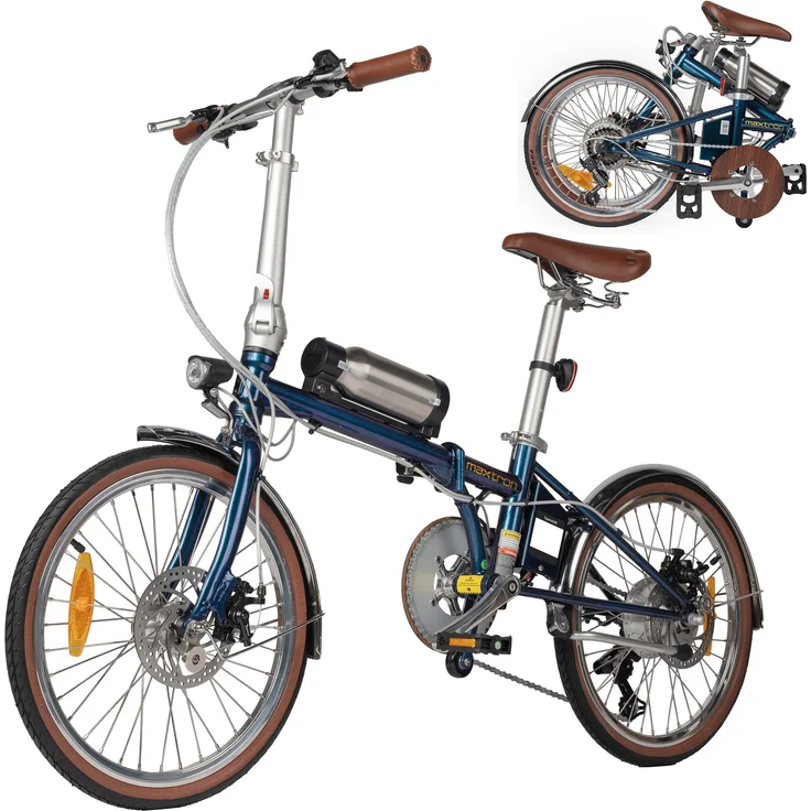 Maxtron Smart 20 Klapp-E-Bike, 20 Zoll City, 36V 5,2Ah, bis zu 40 km Reichweite, 250W Heckmotor, IPX5, 25 km/h, für Damen und Herren