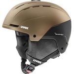 uvex Stance Skihelm für Damen und Herren, robuster Schutz mit individueller Größenanpassung und optimierter Belüftung, Brown, 51-55 cm