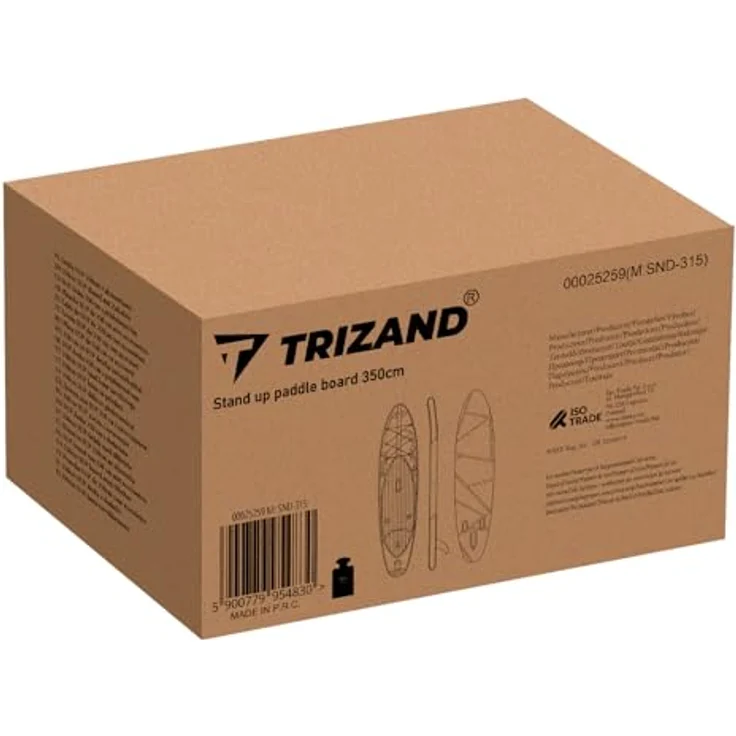 TRIZAND Trizand Sup Stand Up Paddling Board 350cm, inkl. Sitz, verstellbarem Paddel, Rucksack & Zubehör, Mehrschichtiges PVC, Stich- und Abriebfest – Bild 10