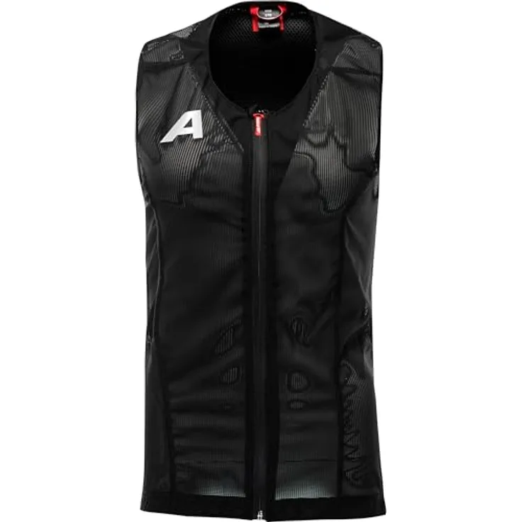 ALPINA PROSHIELD JUNIOR Vest, Flexibler & Atmungsaktiver Rückenprotektor für Kinder mit individuellem Sitz, Schwarz, Größe 152
