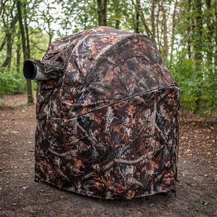 Caruba Tente d'Affût Camouflage für 2 Personen, wetterfestes Jagdzelt mit camouflage Design – Bild 2