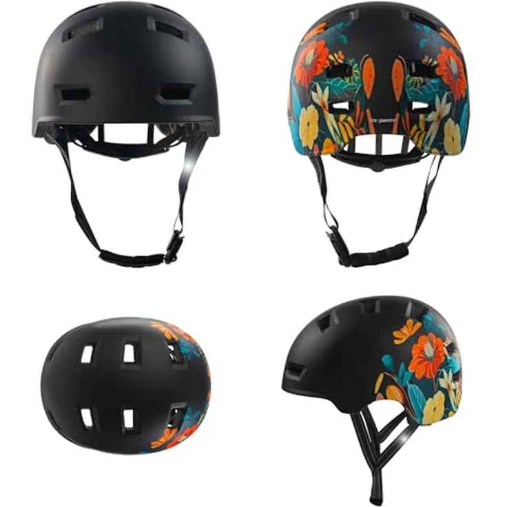 Crazy Safety Rampage Flower, Velohelm für Kinder, 57-61 cm, ergonomisches Design, max. Sicherheit und Komfort – Bild 2