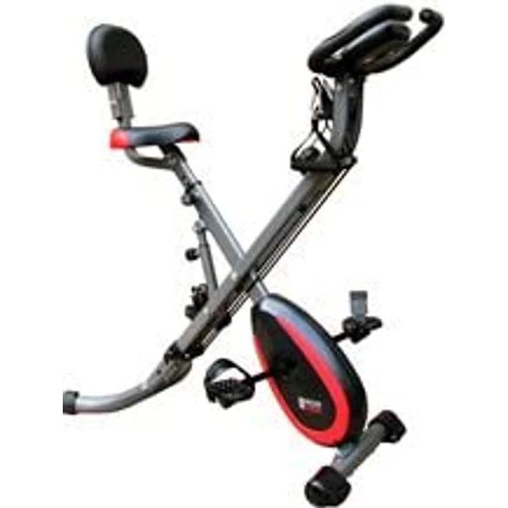 MOTIVE FITNESS by U.N.O. Heimtrainer Multi-Function X-BIKE mit Seilzug für Arme und Beine, inkl. Unterlegmatte, Schwarz – Bild 3