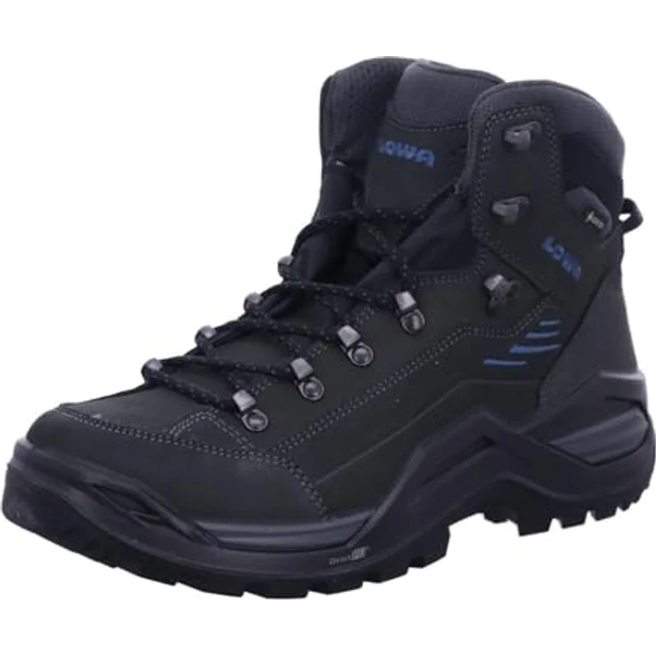 LOWA Renegade Evo Goretex Mid Wanderschuhe, wasserfest, EU 46, Dunkelgrau/Schwarz – Bild 1