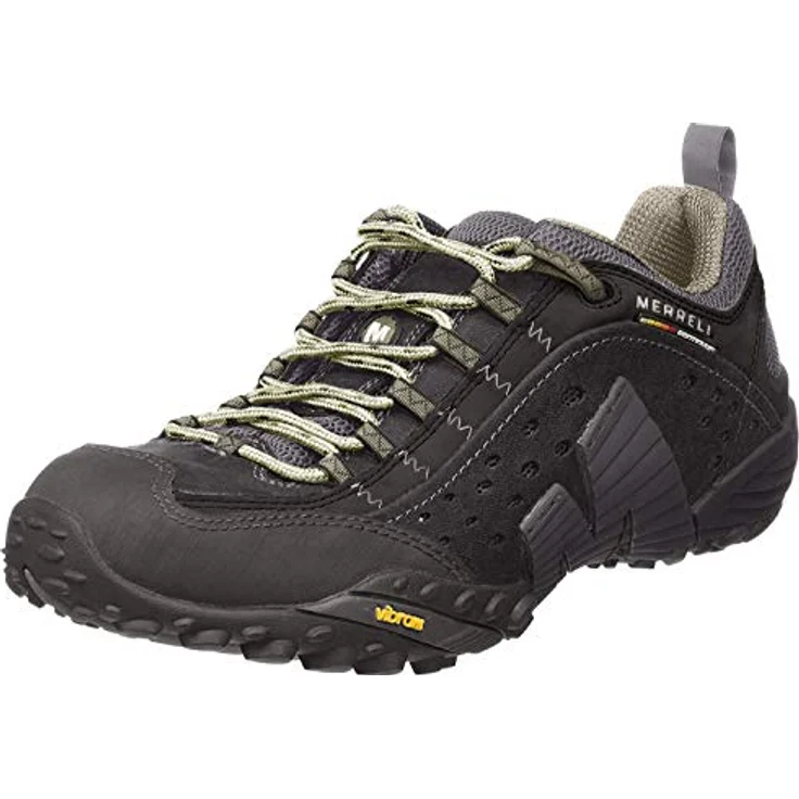 Merrell Intercept Herren Wanderschuhe, Outdoor Trekkingschuh aus Leder, Schwarz, Größe 41.5 – Bild 1