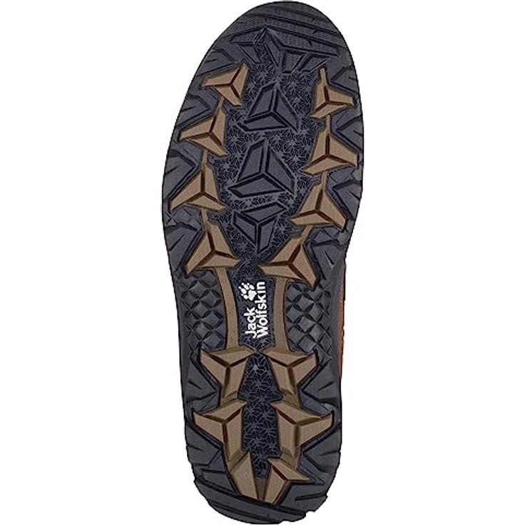 Jack Wolfskin Vojo 3 Mid Texapore, wasserdichter Herren Wanderschuh aus Veloursleder, dunkelbraun, dämpfende Sohle, stabilisierender Schaft – Bild 4