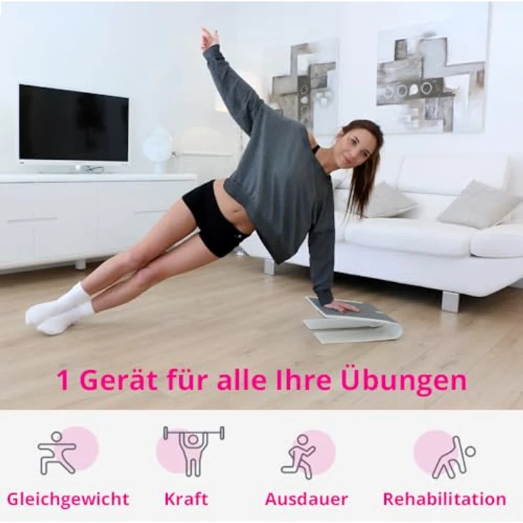 MINIFITNESS.FR - Mini Stepper - Fitnessgerät für Zuhause - Leicht, Leise, Ohne Verschleißteile - Elastische Steps - Verbundmaterial – Bild 3