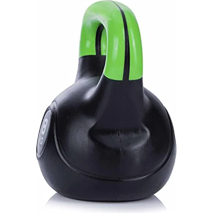 Body & Mind® Kettlebell Kugelhantel 2-20 kg - Workout Gewicht-Hantel für Kraft-Training - Profi Fitness Schwunghantel aus Kunststoff (e - 8 kg) – Bild 3