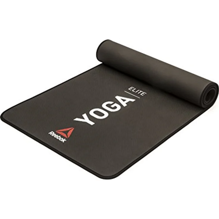 Reebok Unisex Elite Yogamatte, Schwarz, 5 mm EU – Bild 2