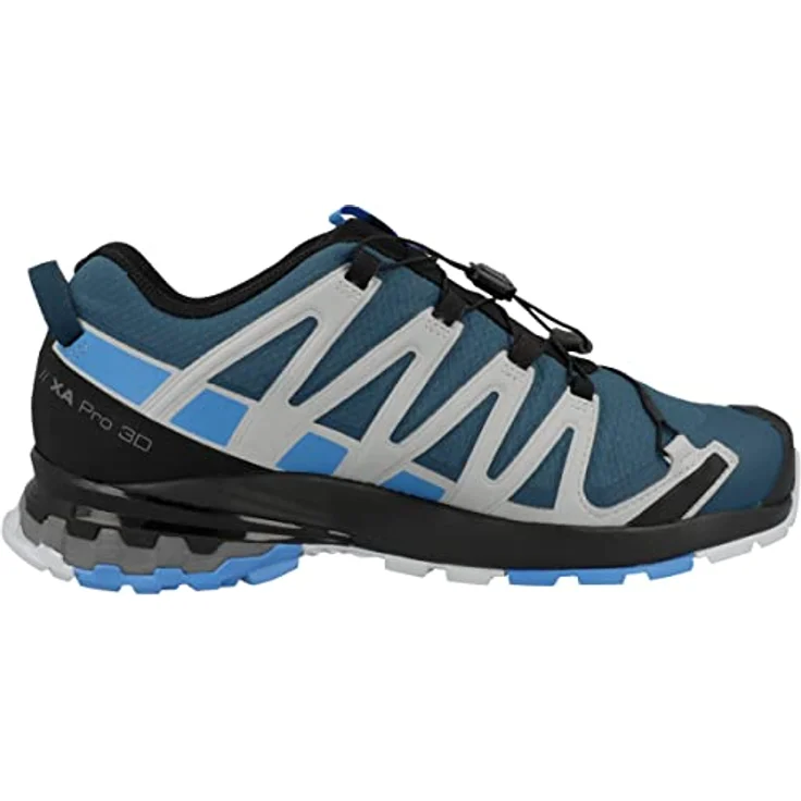 Salomon XA Pro 3D v8 GTX Wide, Laufschuhe für Wanderungen, wasserdicht, griffige Contagrip-Sohle, dunkelblau, Größe 40 2/3 – Bild 3