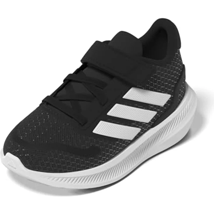 Adidas Jungen Runfalcon 5 Laufschuhe, atmungsaktives Mesh, CloudFoam-Zwischensohle, schwarz/weiß, Größe 35 – Bild 12