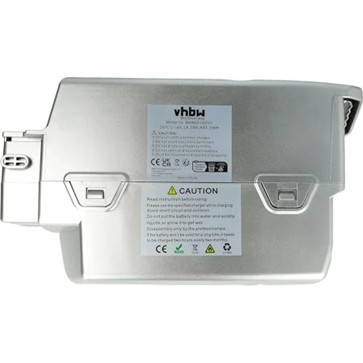 vhbw Akku für Kettler Layana Front NX8, Center LCD Plus NX8, Hybritec E-Bike, 13,2 Ah, 25,2 V, Li-Ion, grau – Bild 3