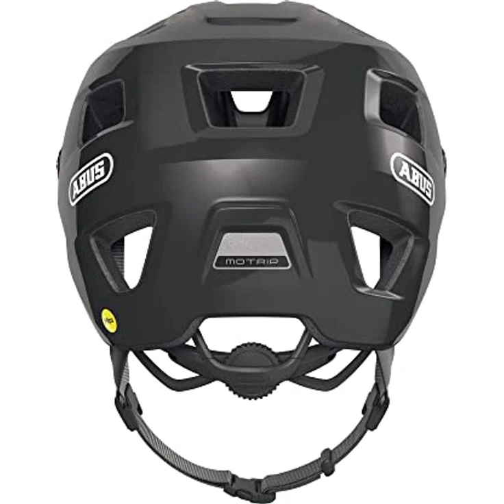 ABUS MoTrip MIPS MTB-Helm, Hochwertiger Fahrradhelm mit MIPS-Aufprallschutz, für Damen und Herren, Schwarz Glänzend, Größe L – Bild 3