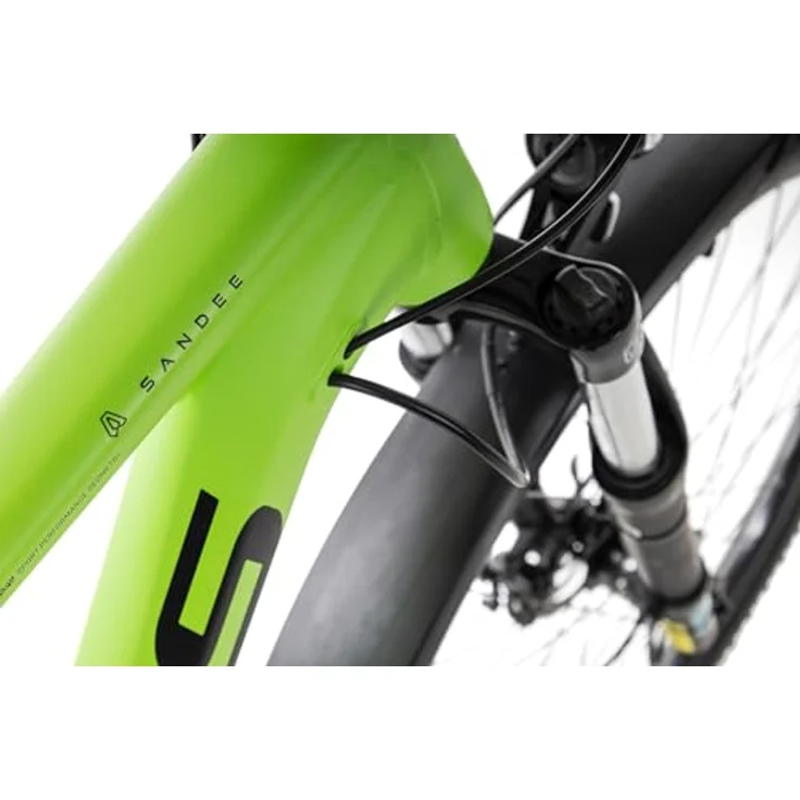 Axess SANDEE ATB Hardtail Mountainbike, 27.5 Zoll, grün, mit 2x7-Gang Shimano Schaltung und LED-Lichtanlage – Bild 7