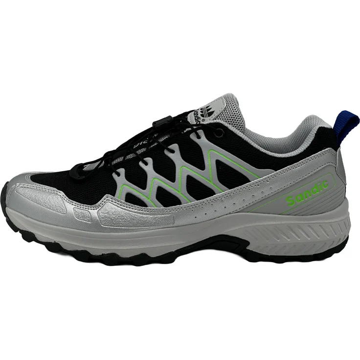 Avior Home Nowaland Wanderschuhe Bequeme Trail Running Trekkingschuhe, Grau/Schwarz/Apfelgrün, Größe 42, Atmungsaktiv und Rutschfest