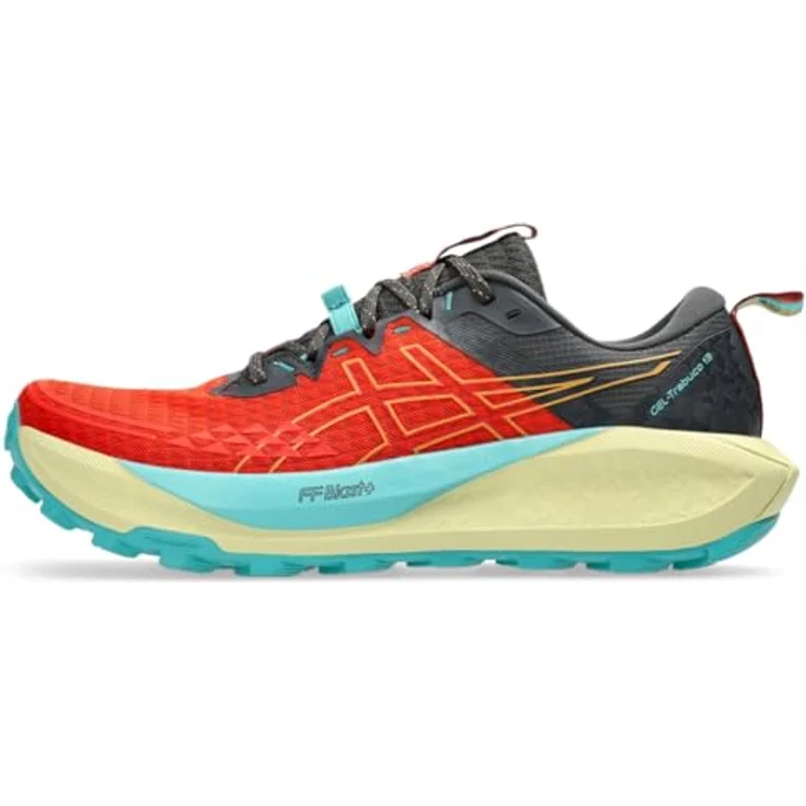 ASICS Performance Gel Trabuco13, Herren Laufschuhe für verschiedene Terrains, Atmungsaktives Obermaterial, 43.5, Orange-Rot – Bild 1