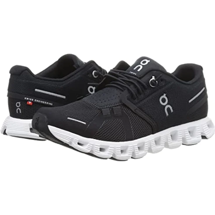 ON CLOUD 5, Lauf- und Sportschuhe aus Textil & Synthetik, Schwarz, Größe 10 1/2 – Bild 9
