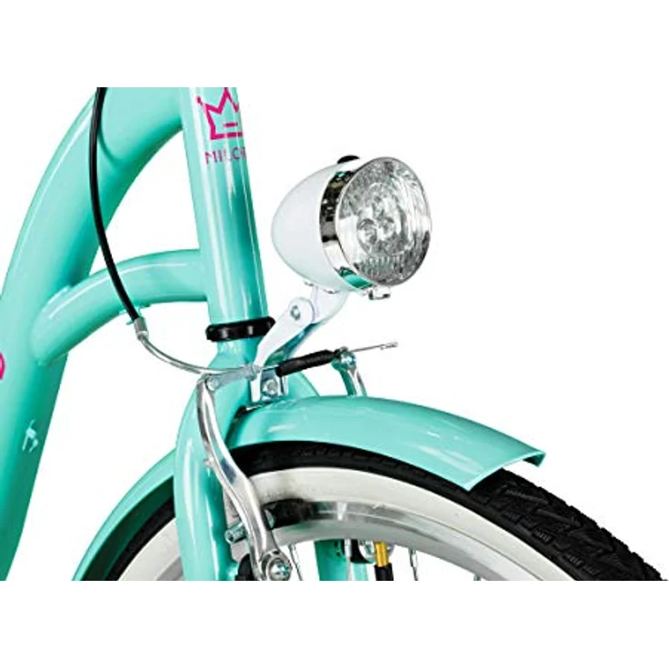 Milordbikes City-Fahrrad, Blau, Metall, 46 cm, leichter Rahmen, 700C x 35 mm City-Reifen – Bild 5