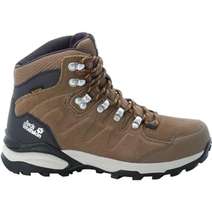 Jack Wolfskin REFUGIO TEXAPORE MID W, wasserdichte Wanderschuhe mit EVA-Dämpfung und griffiger Gummisohle – Bild 1