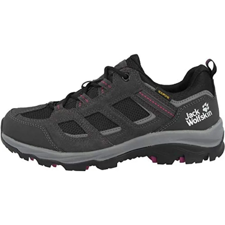 Jack Wolfskin VOJO 3 TEXAPORE LOW W, Damen Wanderschuh mit Leder und TEXAPORE CORE-Gewebe, griffiger Gummisohle