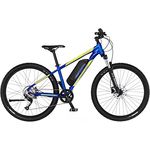 Fischer E-Mountainbike MONTIS 2.1, Elektrofahrrad für Damen und Herren, 27.5 Zoll, RH 38 cm, Heckmotor 45 Nm, 48 V Akku, blau