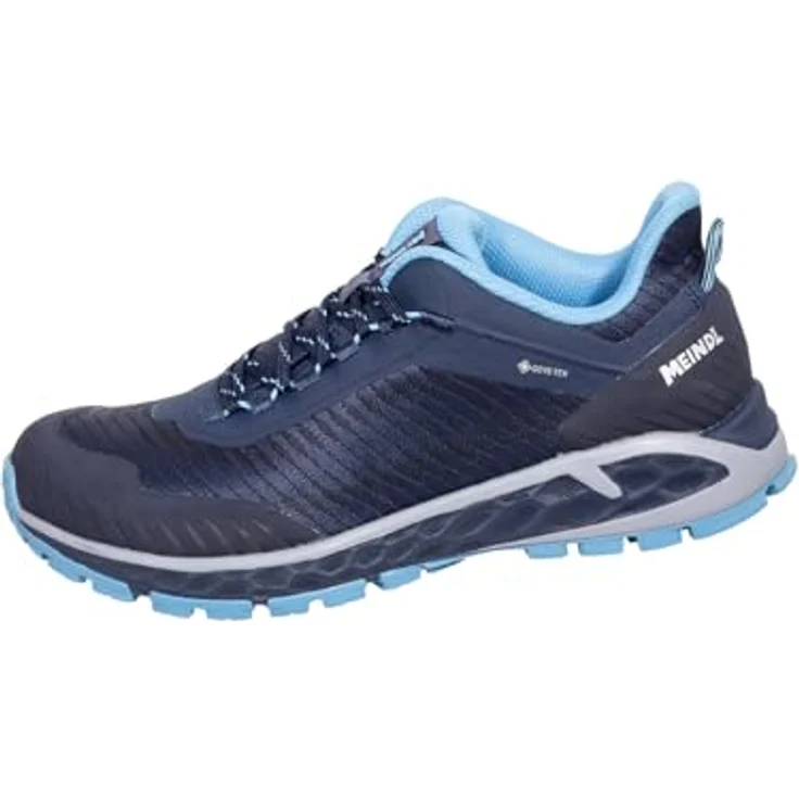 MEINDL Power Walker Lady 4.2, Wanderschuhe mit GORE-TEX Innenfutter und Comfort fit Sohle, marine/azur 40 – Bild 2