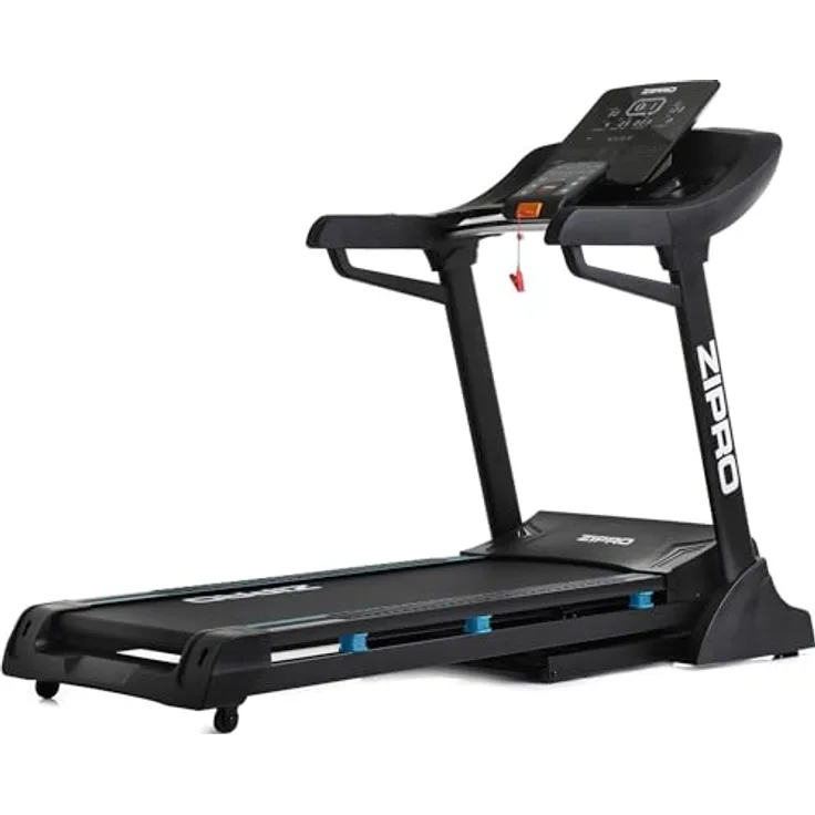 Zipro klappbares Laufband Dream, Heimtrainer bis 150kg mit 18+3 Trainingsprogrammen, Treadmill Geschwindigkeit von 1-22km/h, Walking Pad für Zuhause mit 3.5-6 PS Motor, Steigung, Holder, LCD Display