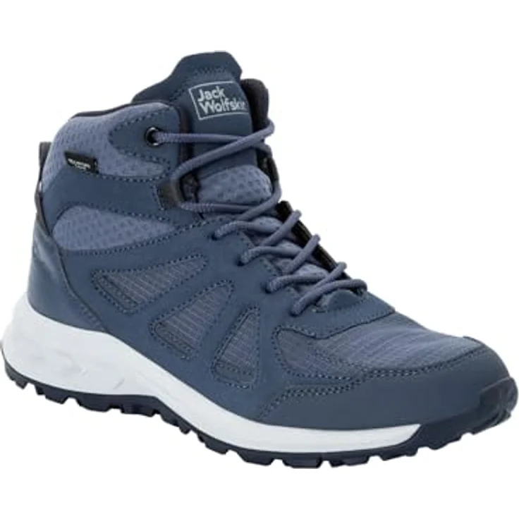 Jack Wolfskin Woodland 2 Texapore Mid W, Damen Wanderschuhe mit Reflex Foam-Mittelsohle, Blau – Bild 4