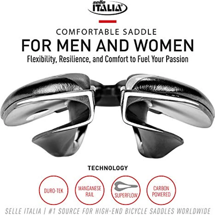 Selle Italia Sp01 Boost Tm Superflow, Fahrradsattel mit ergonomischer Form und maximalem Komfort, schwarz, Größe S – Bild 3