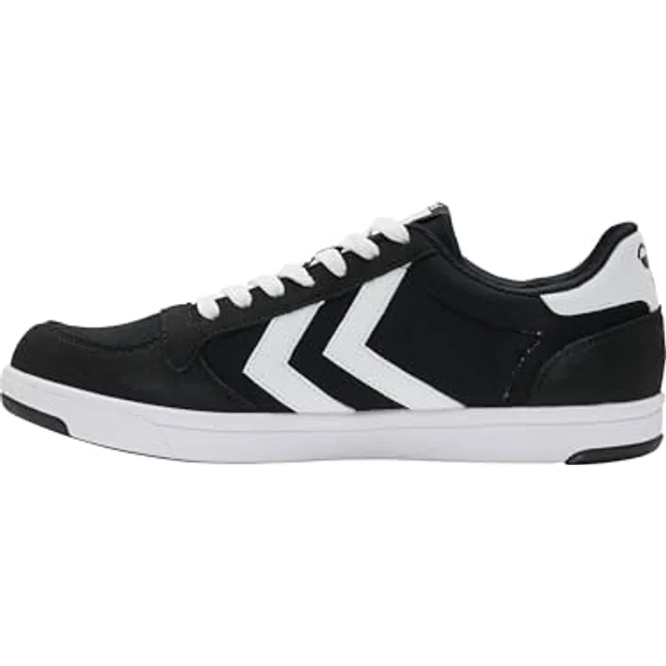 Hummel Stadil Light Canvas Sneaker, atmungsaktives Canvas-Obermaterial mit Glattlederimitat, schwarz, Größe 42 – Bild 6