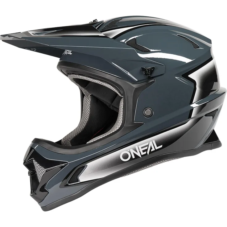 O'Neal Sonus Helm Sick, Fullface-Helm für Downhill und Freeride, schwarz/grau, Größe L