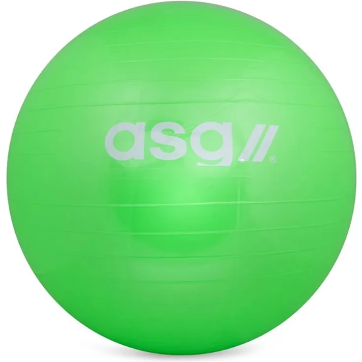 ASG Fitness Ball 65 cm, vielseitiger Trainingsball für Gymnastik und Balance, schwarz