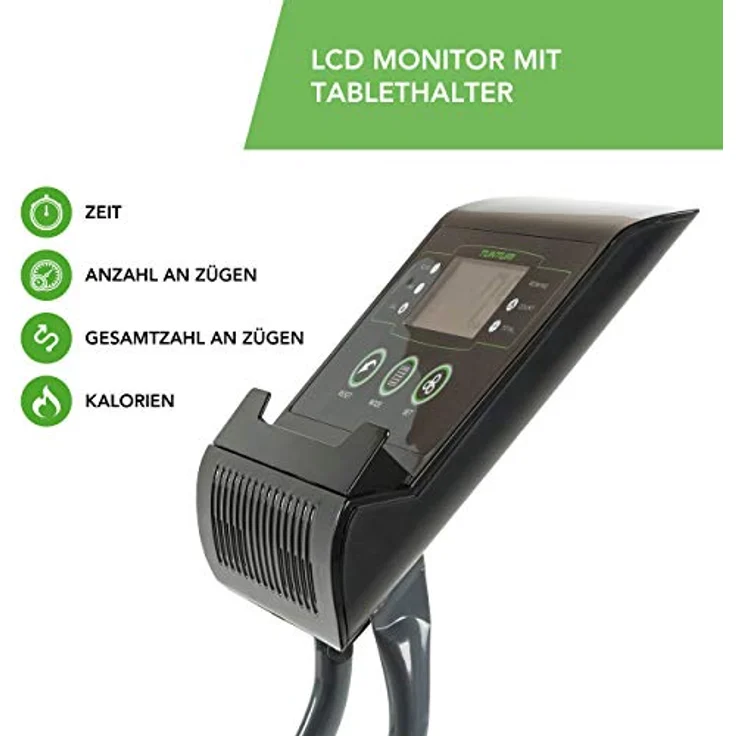 Tunturi Cardio Fit R30 Rudergerät für Zuhause/Rudermaschine/Rower/Heimtrainer mit Magnetbremssystem/klappbar und platzsparend – Bild 5