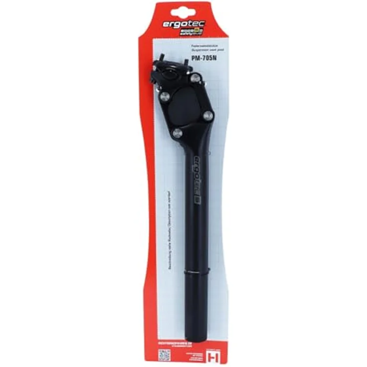 ergotec Ergo Tec SP 705n Federsattelstütze, max. Gewicht 100 kg, Schwarz, Einheitsgröße – Bild 4