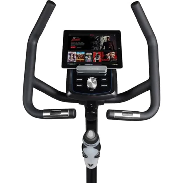 Flow Fitness Perform B3i, Heimtrainer mit 15 kg Schwungmasse, verstellbarem Sattel und Lenker, Herzfrequenzsensoren, Flaschenhalter und Tablet-Halterung – Bild 8